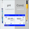 Kit medidor de pH/CE/salinidad/resistividad de sobremesa PC9500 Serie Premium GLP con banco de pruebas